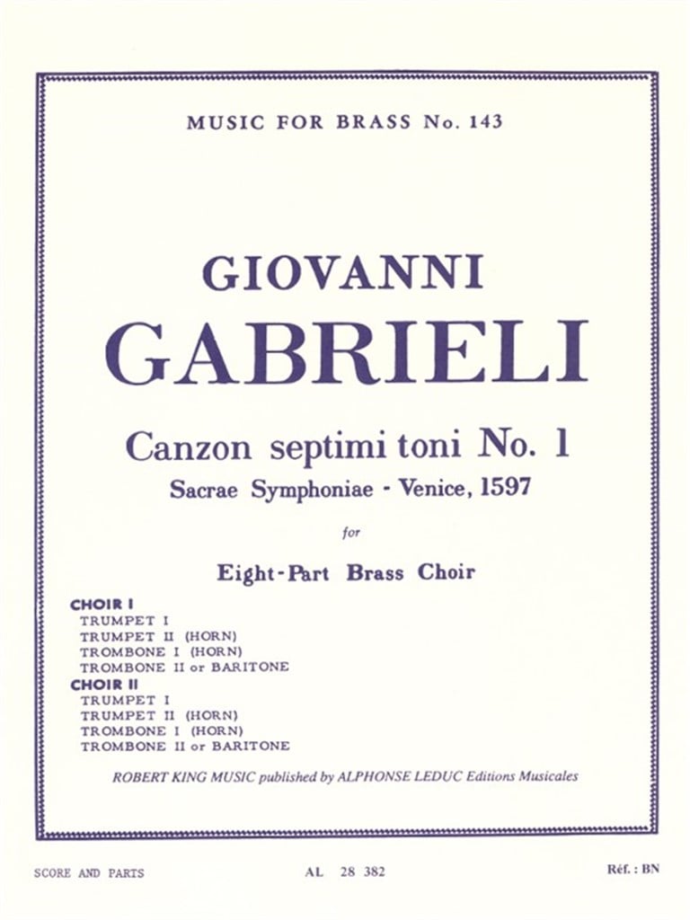 Canzon septimi toni No. 1